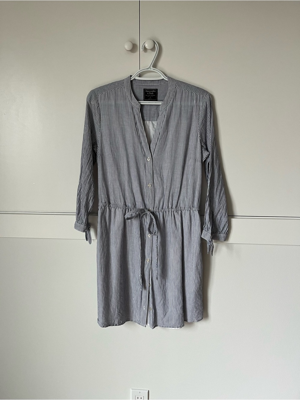 Abercrombie & Fitch Navy and White Striped dress